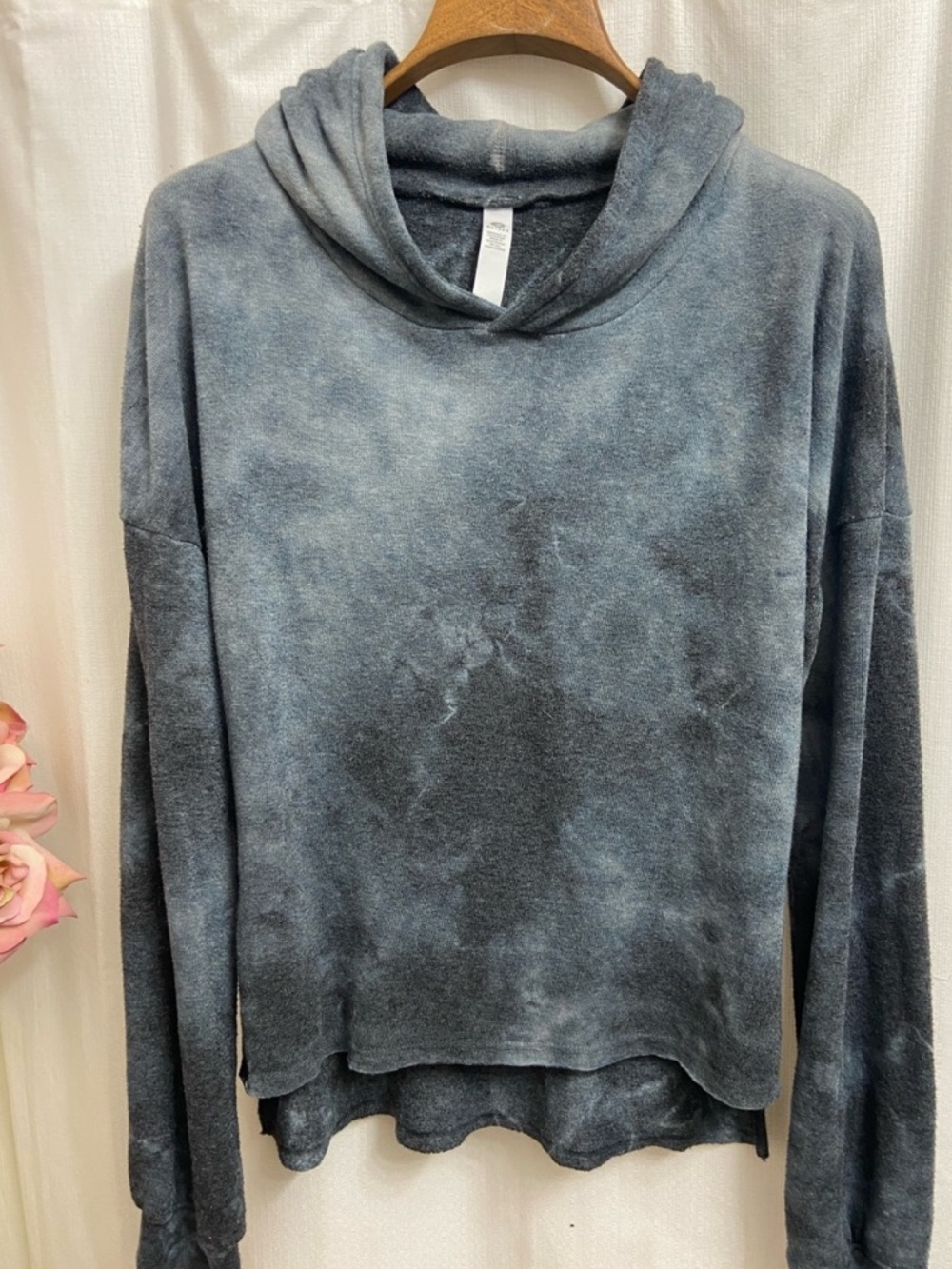 Glyder Slate-Blue Washed Pullover Lightweight Hoodie